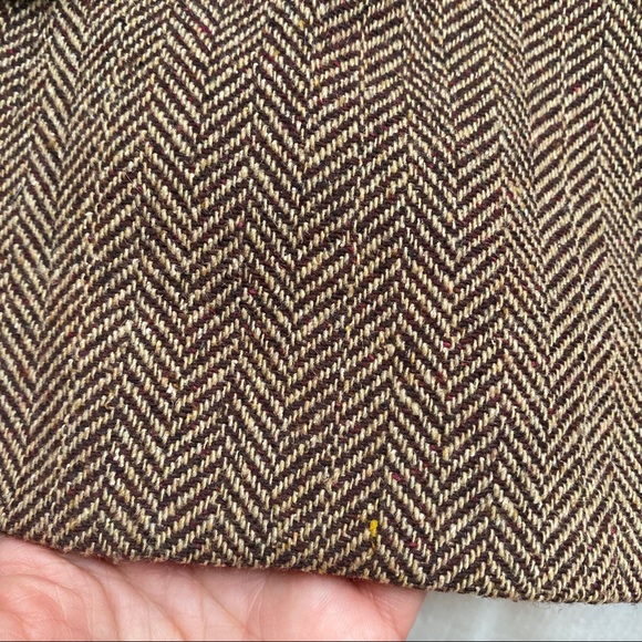 π H&M BROWN HERRINGBONE WOOL BLEND BLAZER JACKET! - Picture 10 of 15